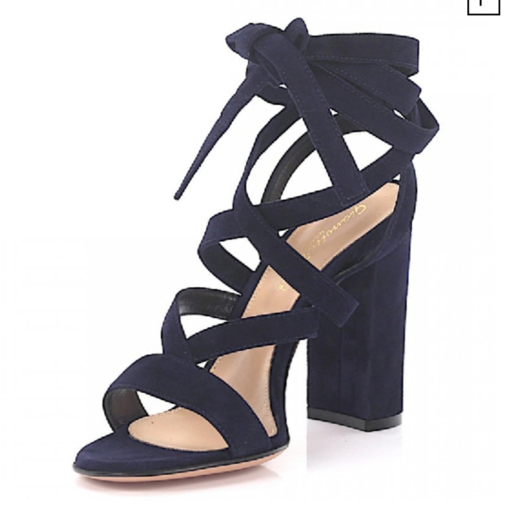 Gianvito Rossi Strappy Lace Up Sandals size 38 - Picture 2 of 9
